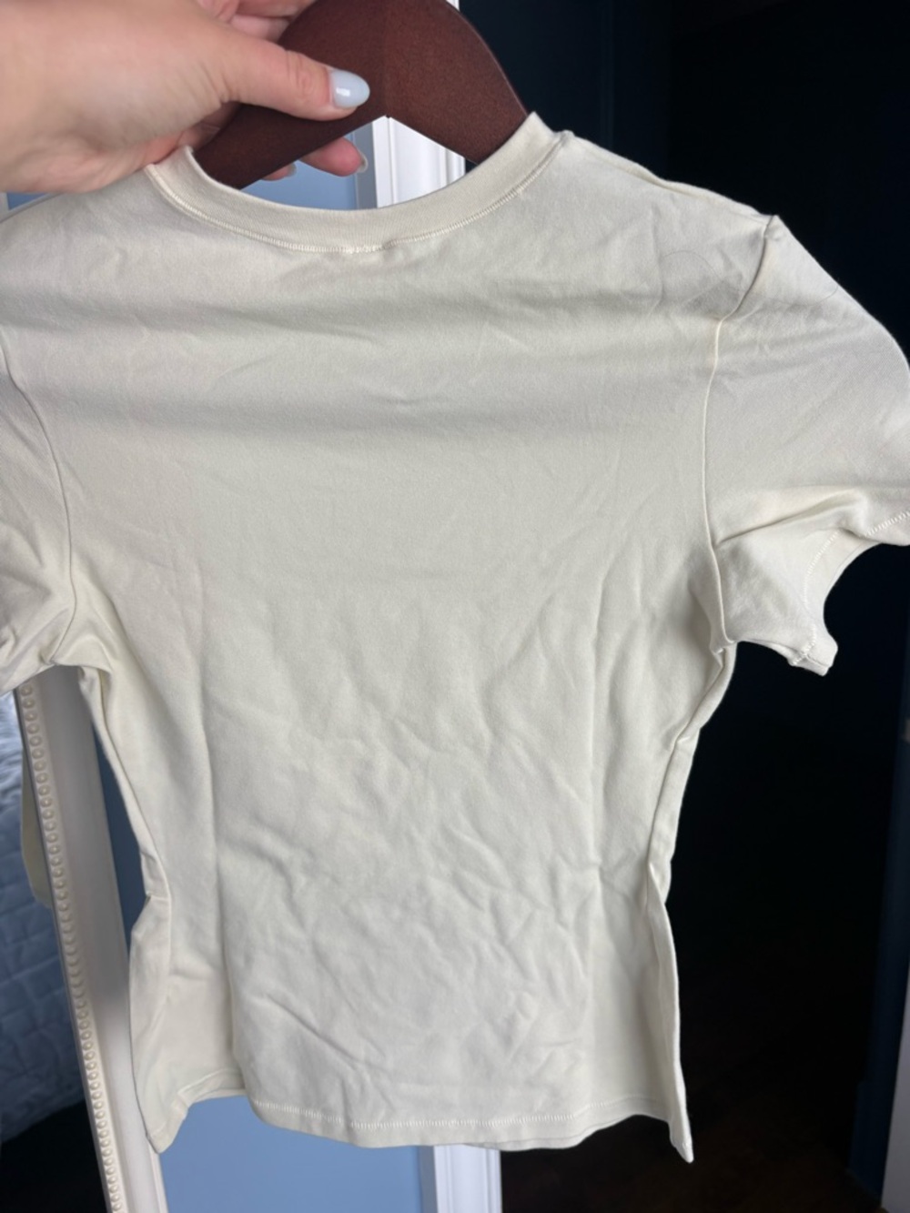 SKIMS *NWT* Women’s Cotton Jersey T-Shirt Color: Bone Size Small - Picture 5 of 6